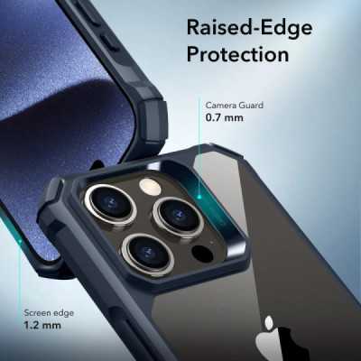 Husa pentru iPhone 15 Pro Max - ESR Air Armor - Clear Dark Blue - 6