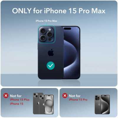 Husa pentru iPhone 15 Pro Max - ESR Air Armor - Clear Dark Blue - 7