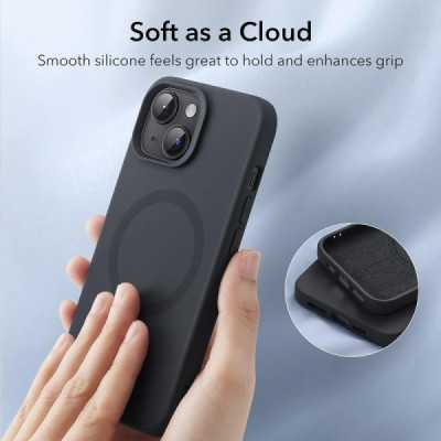 Husa pentru iPhone 15 - ESR Cloud Soft HaloLock - Black - 6