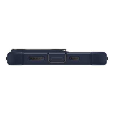 Husa pentru iPhone 15 + Folie - ESR Armor Tough Kickstand HaloLock - Clear Dark Blue - 5