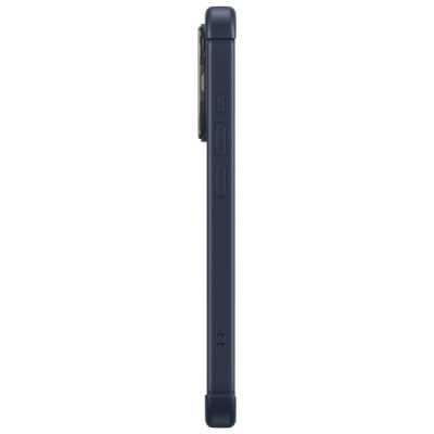 Husa pentru iPhone 15 Pro Max + Folie - ESR Armor Tough Kickstand HaloLock - Clear Dark Blue - 5