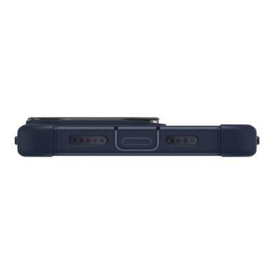 Husa pentru iPhone 15 Pro Max + Folie - ESR Armor Tough Kickstand HaloLock - Clear Dark Blue - 7