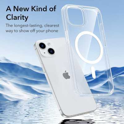 Husa pentru iPhone 14 Plus - ESR Krystec HaloLock - Clear - 7