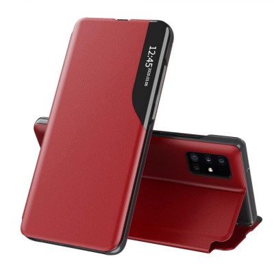Husa Samsung Galaxy A51 4G Eco Leather View Flip Tip Carte - rosu - 1 Husa Samsung Galaxy A51 4G Eco Leather View Flip Tip Carte - rosu - 1