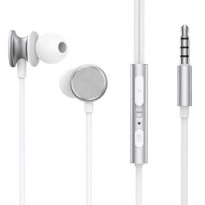 Casti In-Ear cu Fir Jack 3.5mm, 1.2m - JoyRoom (JR-EW03) - Silver - 1