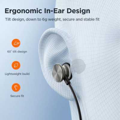 Casti In-Ear cu Fir Jack 3.5mm, 1.2m - JoyRoom (JR-EW03) - Silver - 2