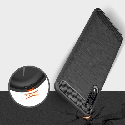 Husa Samsung Galaxy A70, A70s Techsuit Carbon Silicone, negru - 2