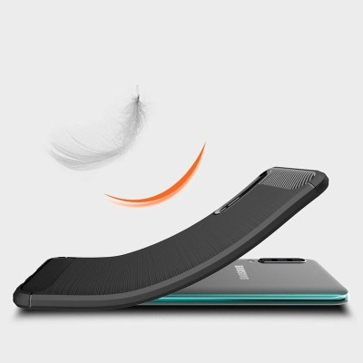 Husa Samsung Galaxy A70, A70s Techsuit Carbon Silicone, negru - 3