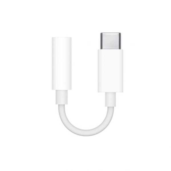 Apple - Audio Adapter (MU7E2ZM/A), Type-C to Jack 3.5mm, alb