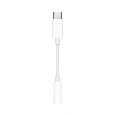 Apple - Audio Adapter (MU7E2ZM/A) - Type-C to Jack 3.5mm - White - 2