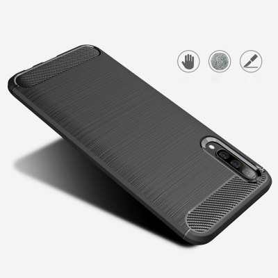 Husa Samsung Galaxy A70, A70s Techsuit Carbon Silicone, negru - 4