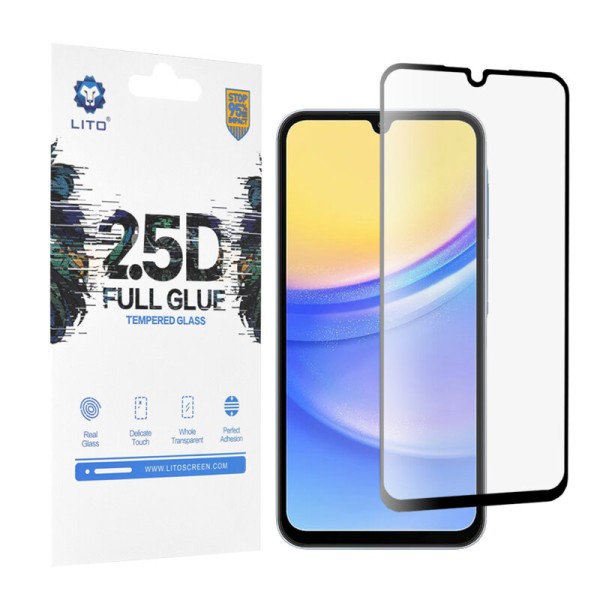 Folie sticla Motorola Moto E30 / E40 Lito 2.5D Full Glue, negru