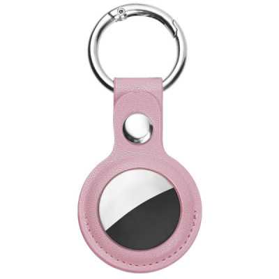 Husa pentru AirTag - Techsuit Secure Leather Holder (SLH1) - Pink - 1