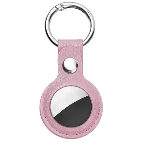 Husa pentru AirTag - Techsuit Secure Leather Holder (SLH1) - Pink