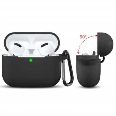 Husa pentru Apple AirPods 3 - Techsuit Silicone Case - Black - 2