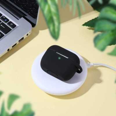 Husa pentru Apple AirPods 3 - Techsuit Silicone Case - Black - 6