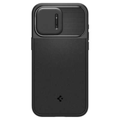 Husa iPhone 15 Pro - Spigen Optik Mag Armor - Black - 3