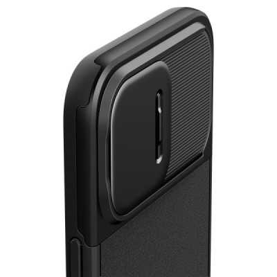 Husa iPhone 15 Pro - Spigen Optik Mag Armor - Black - 6