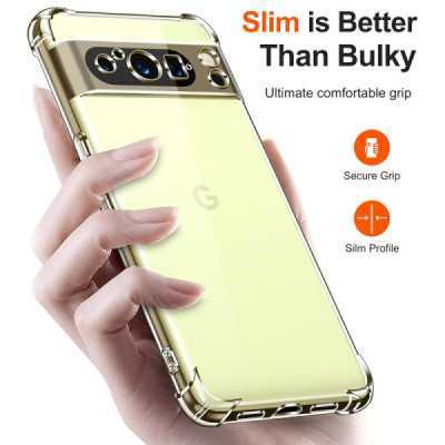 Husa pentru Google Pixel 8 Pro - Techsuit Shockproof Clear Silicone - Clear - 2