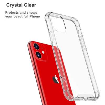 Husa pentru iPhone 12 - Techsuit Shockproof Clear Silicone - Clear - 3