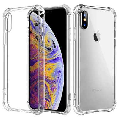 Husa pentru iPhone XS Max - Techsuit Shockproof Clear Silicone - Clear - 1