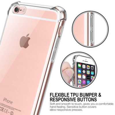 Husa pentru iPhone 6/ 6S - Techsuit Shockproof Clear Silicone - Clear - 3