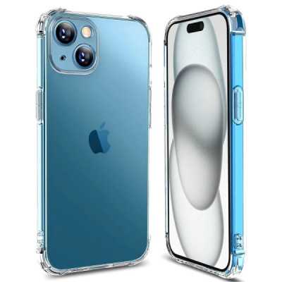 Husa pentru iPhone 15 Plus - Techsuit Shockproof Clear Silicone - Clear - 1