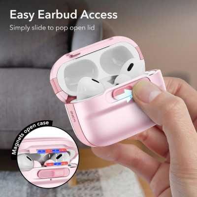 Husa pentru Apple AirPods Pro 1 / 2 - ESR Pulse Magnetic HaloLock - Pink - 6