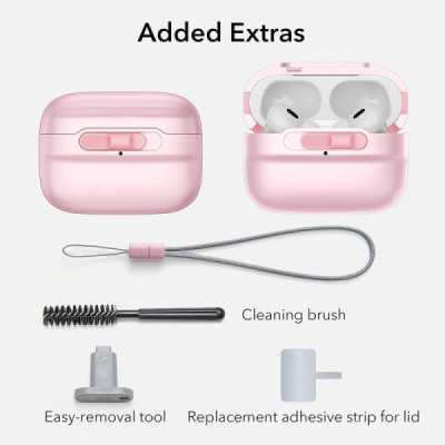 Husa pentru Apple AirPods Pro 1 / 2 - ESR Pulse Magnetic HaloLock - Pink - 7