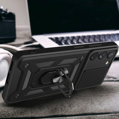 Husa Samsung Galaxy S22 Ultra 5G protectie camera Techsuit CamShield Series, negru - 2