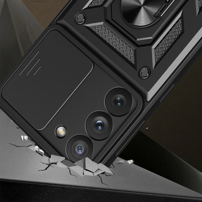 Husa Samsung Galaxy S22 Ultra 5G protectie camera Techsuit CamShield Series, negru - 3