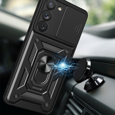 Husa Samsung Galaxy S22 Ultra 5G protectie camera Techsuit CamShield Series, negru - 6