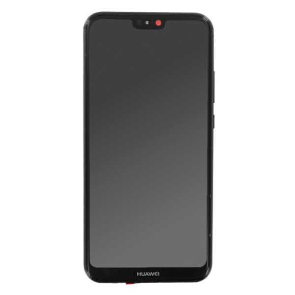 Ecran LCD IPS cu Touchscreen si Rama Compatibil cu Huawei P20 lite - OEM (09487) - Black