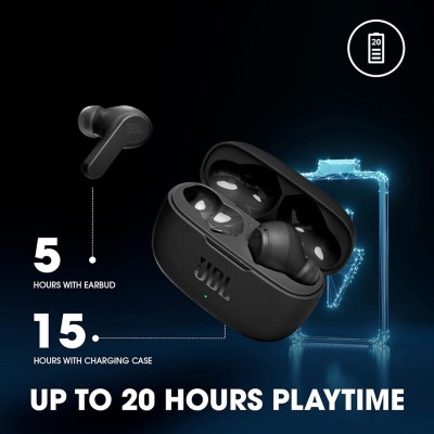 Casti in-ear Bluetooth cu microfon TWS JBL Wave 200, negru - 6 Casti in-ear Bluetooth cu microfon TWS JBL Wave 200, negru - 6