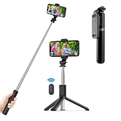 Selfie stick trepied, telecomanda Bluetooth Techsuit Q01, 101cm, negru - 7 Selfie stick trepied, telecomanda Bluetooth Techsuit Q01, 101cm, negru - 7