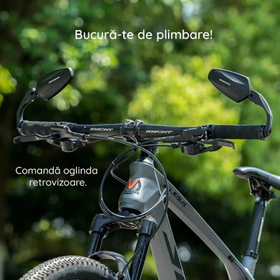 Oglinda pentru Bicicleta - RockBros 360 Adjustable Angle (FK-212) - negru - 3