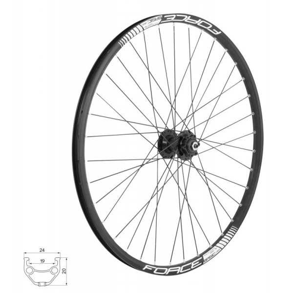 Roata fata 26 Force Basic Disc 559x19 6 suruburi