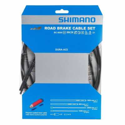 Set cabluri si camasi frana Shimano Dura Ace BC-9000 negru - 1