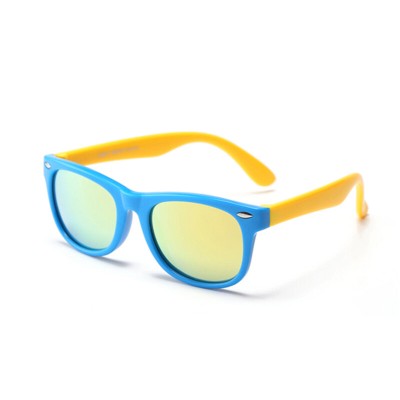 Ochelari de soare pentru copii Techsuit D802, galben / albastru - 3 Ochelari de soare pentru copii Techsuit D802, galben / albastru - 3