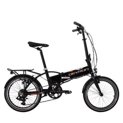 Bicicleta Electrica Pliabila Devron 20124 - 20 Inch, Negru - 1