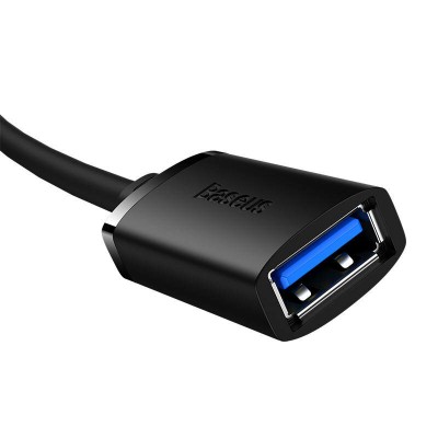 Cablu extensie USB, 1m Baseus AirJoy Series, negru - 5 Cablu extensie USB, 1m Baseus AirJoy Series, negru - 5