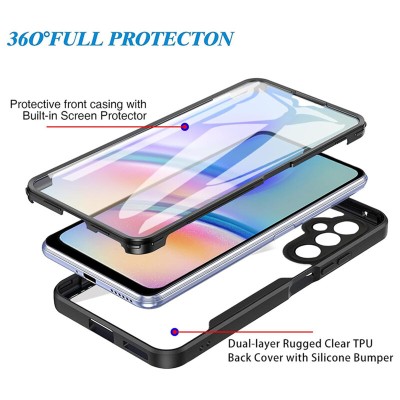 Husa 360° Samsung Galaxy A05s Techsuit ColorVerse, albastru - 5 Husa 360° Samsung Galaxy A05s Techsuit ColorVerse, albastru - 5