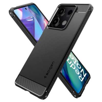 Husa pentru Xiaomi Redmi Note 13 5G - Spigen Rugged Armor - Black - 3