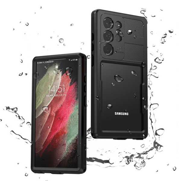 Husa pentru Samsung Galaxy S23 Ultra - ShellBox Waterproof IP68 Case - negru