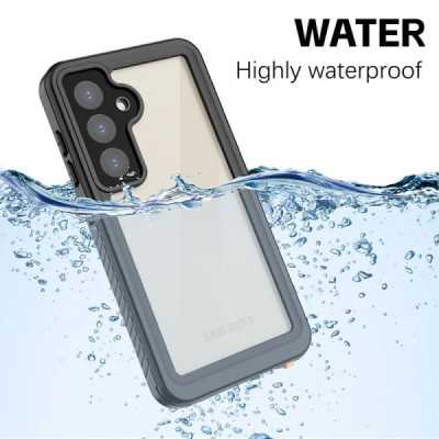 Husa pentru Samsung Galaxy S24 Plus - ShellBox Waterproof IP68 Case - Black - 3