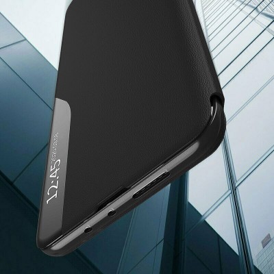 Husa Samsung Galaxy A33 5G Eco Leather View flip tip carte, negru - 3
