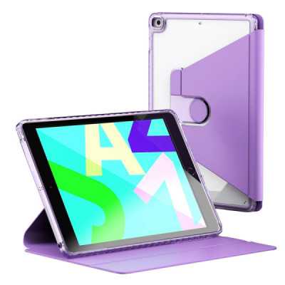 Husa pentru iPad 10.2 (2019/2020/2021) - Techsuit Crystal Vision - Purple - 1