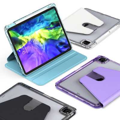 Husa pentru iPad Pro 11 (2018 / 2020 / 2021 / 2022) - Techsuit Crystal Vision - Purple - 5