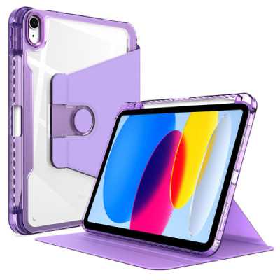 Husa pentru iPad 10 (2022) 10.9 - Techsuit Crystal Vision - Purple - 1