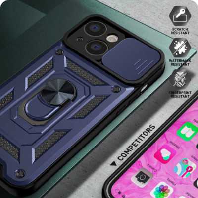 Husa pentru iPhone 14 - Techsuit CamShield Series - Blue - 2